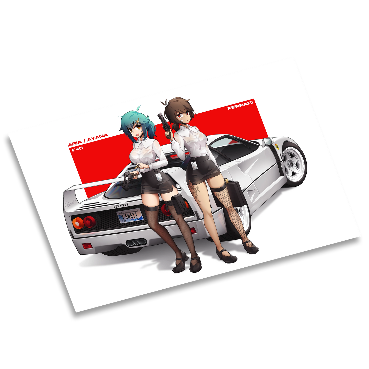 F40 x Office Lady Aria & Ayana Print