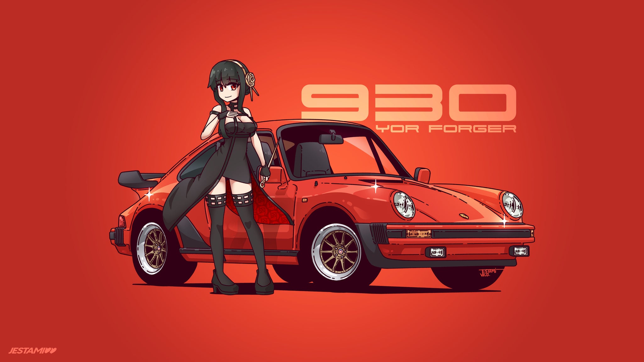 HD wallpaper: gun, anime, sword, Porsche, koh, car, anime girls, motor  vehicle | Wallpaper Flare